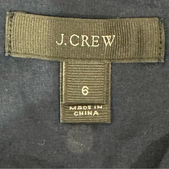 Jcrew Polka Dot Ruffle Sleeve Dress Navy Blue - Picture 8 of 11